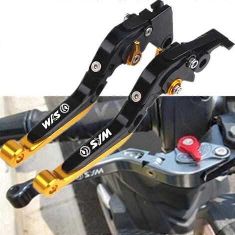 Patin de suspension antidérapant de rechange pour klaxon de frein, poignée d'embrayage et tringlerie de commande Sym Sanyang Wild Wolf T2/T3 Sb300 Wolf250 - Rouge (1/5)