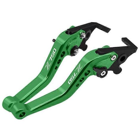Convient pour Kawasaki Z750 : klaxon de frein et d'embrayage court modifié, poignée en alliage d'aluminium usinée CNC, accessoires de tige de traction - Vert (1/5)