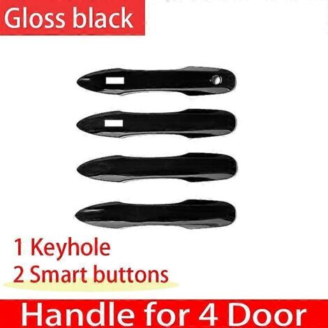 Accessoires pour Toyota Mirai 2022 JPD20 MK2 20212023 : poignées de porte extérieures autocollantes, revêtement noir brillant, 2 boutons intelligents. (1/5)
