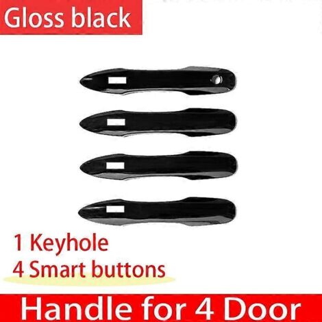 Accessoires pour Toyota Mirai 2022 JPD20 MK2 20212023 : poignées de porte extérieures autocollantes, revêtement noir brillant, 4 boutons intelligents. (1/5)