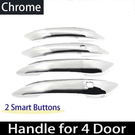 Poignées de porte chromées de style pour Hyundai Bayon, BC3 CUV 2021-2023 : protection anti-rayures et autocollants. Accessoires auto chromés. (1/5)