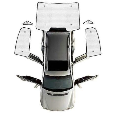 Pare-soleil de vitres de voiture pour Geely Emgrand L 2022 2023 2024, pare-soleil de pare-brise, protection solaire, pare-soleil autocollant Auti-UV, accessoires - Pare-soleil arrière, 5 pièces (1/5)