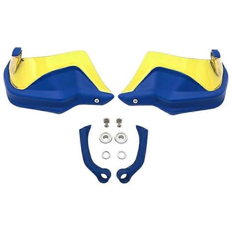 Protège-mains ABS pour moto BMW F900R F900XR F 900 XR F900 R 2019 2020 2021 - Protection pare-brise et mains contre le vent - Kit bleu et jaune (1/5)