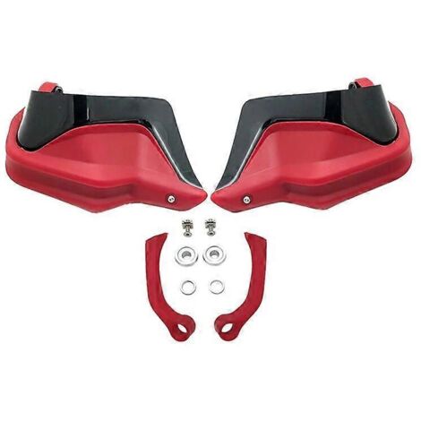 Protège-mains ABS pour moto BMW F900R F900XR F 900 XR F900 R 2019 2020 2021 - Protection pare-brise et mains contre le vent - Rouge et noir (1/5)