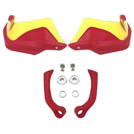 Protège-mains ABS pour moto BMW F900R F900XR F 900 XR F900 R 2019 2020 2021 - Protection pare-brise et mains contre le vent - Kit rouge et jaune (1/5)
