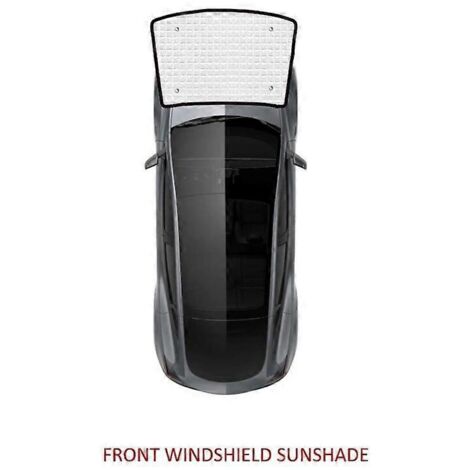 Pare-soleil intégral pour Tesla Model Y 2023 - Accessoires 2022, 2021, 2020 - Pare-soleil de pare-brise couvrant l'ensemble du véhicule - Accessoires auto - Pare-brise avant (1/5)