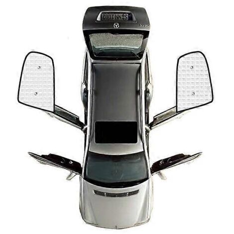 Accessoires pour Peugeot 207 Berline (2006-2014) : housse de voiture, pare-soleil, protection solaire pour vitres et pare-brise, parasol, visière de voiture (modèles 2011 et 2012 - vitres arrière). (1/5)
