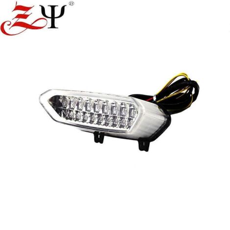 Compatible avec Yamaha YZF R1 02-03 : feu arrière à LED modifié avec clignotant et fonction stop – transparent (1/5)