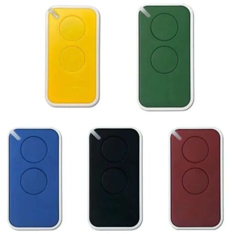 Télécommandes Universelles Compatibles CAME TOP432NA EV 433.92 MHz Rolling Code DOORHAN Style NICE – Émetteurs Sans Fil Garage et Portail 5 Pièces, Jaune Noir Vert Rouge Bleu (1/4)