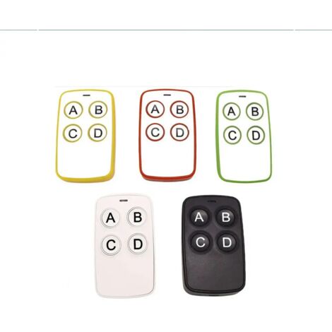 Télécommandes Universelles Multi-Fréquences Compatibles CAME TOP432NA EV 433.92 MHz Rolling Code DOORHAN – Émetteurs Sans Fil Garage et Portail 5 Pièces, Jaune Rouge Vert Blanc Noir (1/4)