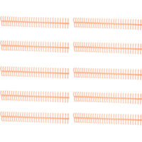 10 Spirales de Reliure 16mm pour 130 Pages, Peigne 30 Trous, Kit de Reliure Orange