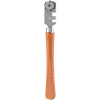 Kit de découpe verre 130 mm avec 6 molettes et poignée bois pour vitrail