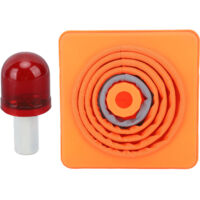 Cône de Signalisation LED 30x19x19cm Pliable avec Réflecteurs pour Sécurité Routière
