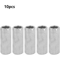 10 pièces Douilles filetées M8, écrous allongés hexagonaux pour assemblages vissés (M8 x 28)