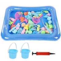 Jeu de pêche magnétique enfant, activité ludique pour piscine gonflable, jouet d'intérieur et d'extérieur pour anniversaire.