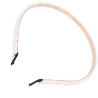 Bandeau de mariée orné de perles en alliage, accessoire cheveux élégant pour cérémonie et soirée