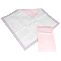 15 alèses jetables incontinence adulte - Protection alitée absorbante et douce (Rose)