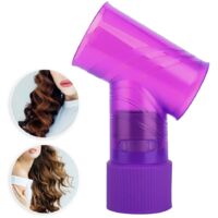 Diffuseur pour Cheveux Bouclés, Accessoire de Coiffure Professionnel Séchoir à Cheveux (Violet)