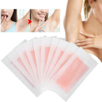 Bandes de Cire Épilatoire Rose pour Visage, Jambes et Corps - 10 Unités