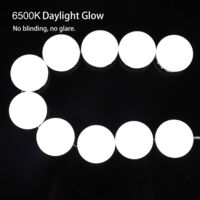 Kit de 10 ampoules LED dimmables pour salle de bain et miroir éclairant