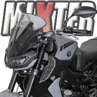 Pare-brise/visière/déflecteur noir pour moto Yamaha MT-09 (modèles 2017, 2018, 2019 et 2020) et FZ-09