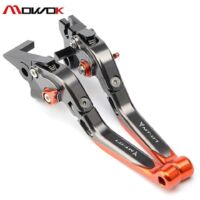 Leviers de frein et d'embrayage pliables, réglables et extensibles pour Yamaha MT-09 (2014-2020), MT-07 et MT-07 (2014-2016-2022) - Titane Orange MT-07