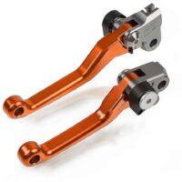 Leviers de frein et d'embrayage pivotants en aluminium CNC pour moto tout-terrain, pit bike et motocross Yamaha YZ85 (2015-2019)