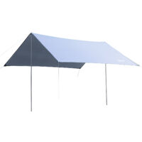 Tende da sole portatile 3x3 m, auvent imperméable pour camping et plage, blanc