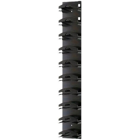 Organisateur de Casquettes Mural, Support pour 10 Casquettes avec Adhésif Fort, Rangement de Porte ou Placard, Option Double Fixation Noir (1/5)