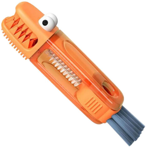 Brosse de Nettoyage 3 en 1 pour Couvercles de Tasses, Nettoyeur pour Fentes avec Brosse Portable, Idéal pour Espaces Étroits de Biberons et Cuisine (1/5)