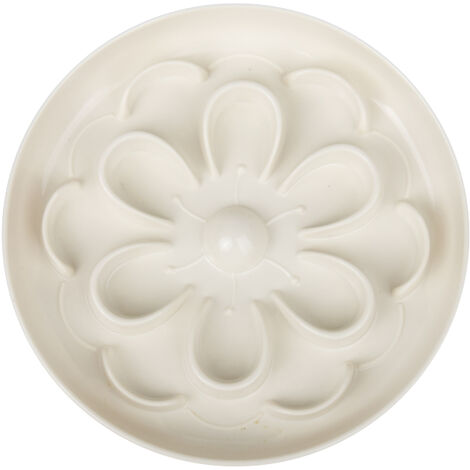 Bol pour Chat à Nourriture Lente - Plat Interactif en Forme de Labyrinthe Fleuri - Écologique et Anti-Glouton - Adapté aux Moustaches - Lavable au Lave-Vaisselle - 16x3 cm (1/5)