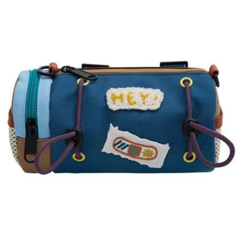 Sacoche de selle de vélo 1pc, sac à dos vélo avec bandoulière et attache guidon, grande capacité, rangement cyclisme, pack arrière. (1/4)