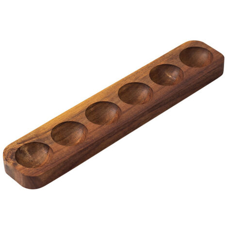 Porte-œufs en bois pour réfrigérateur - Plateau élégant gain de place pour comptoir - Organisateur de cuisine compact et lisse