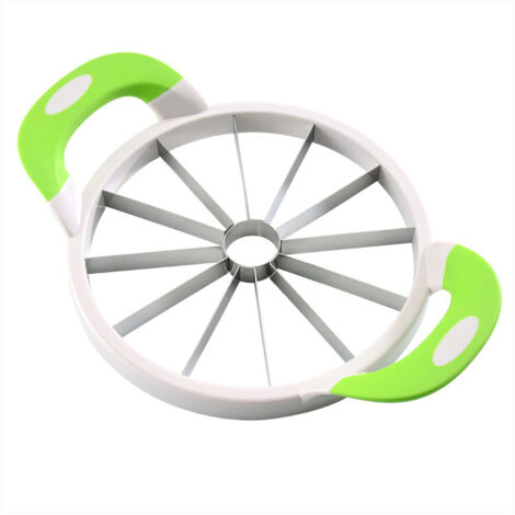 Découpeur de Melon en Acier Inoxydable, Trancheur de Pastèque et Ananas avec Poignée, Accessoire de Cuisine pour Fruits (1/5)