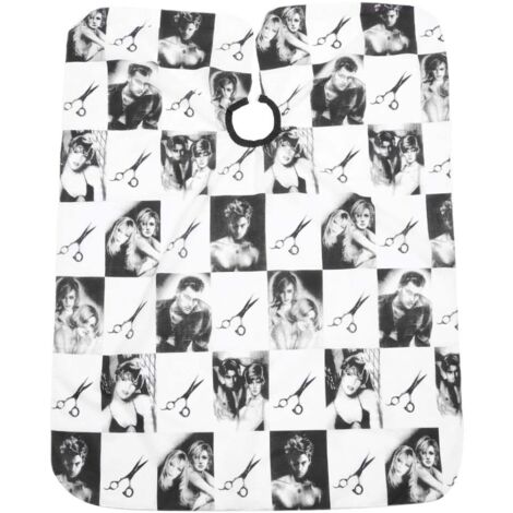 Tablier de Coiffure Professionnel pour Salon à Domicile - Cape de Protection Taille Unique (118x143cm) (1/5)