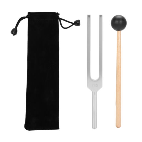 Fourchettes de guérison sonore 440Hz en alliage d'aluminium avec marteau pour thérapie vibratoire (1/5)