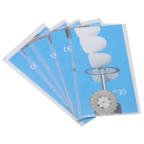 5 disques diamantés dentaires double face montés pour coupe précise (lot de 6) (1/5)