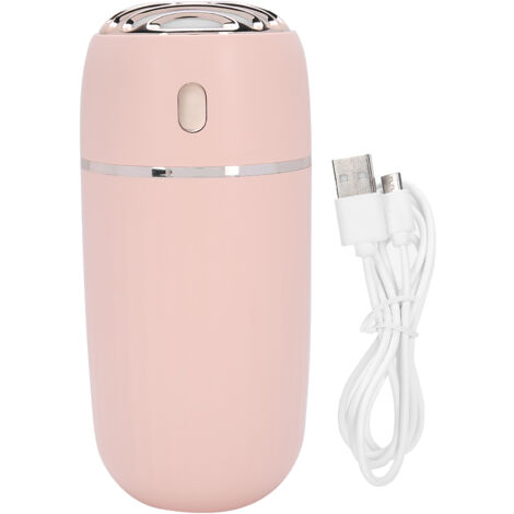 Vaporisateur Visage USB 300ml avec Lumière Rose - Brumisateur Portable Hydratant (1/5)
