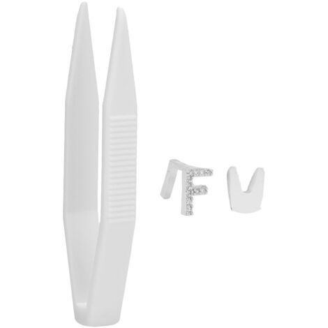 Dentier Fantaisie Lettre F Argenté pour Fête d'Halloween - Accessoire Décoratif Élégant (1/5)