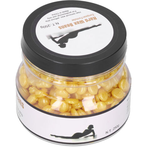 Perles de cire épilatoire dure à l'extrait végétal pour visage, aisselles et jambes - 250g (1/5)