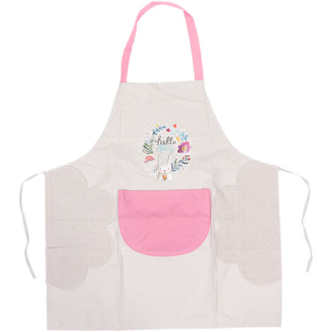 Tablier de cuisine imperméable pour chiots, lavable en machine, idéal pour la pâtisserie et les loisirs créatifs, couleur beige. (1/5)