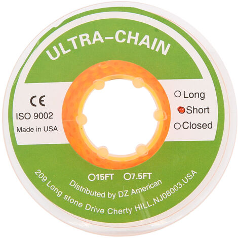 Chaine élastique orthodontique dentaire colorée orange, accessoire de bagues dentaires (1/5)