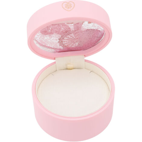 Boîtier à Pendentif en Coquille avec LED, Écrin à Collier Rond pour Proposition Cadeau Bijou Rose (1/5)