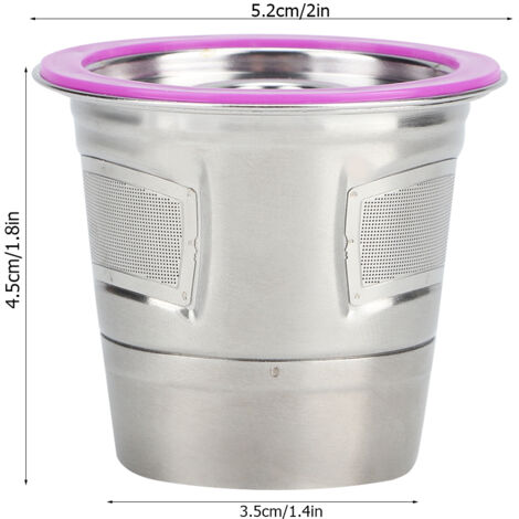 Capsule Réutilisable en Acier Inoxydable pour Machine à Café Keurig (1/5)
