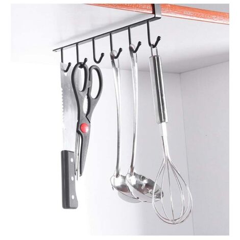 Porte-verres mural pour cuisine, support à ventouses pour tasses, rangement d'armoire (1/4)