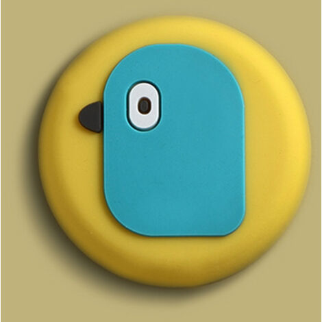 Protecteur de Porte Adhésif avec Motif Oiseau - Butée Poignée Amortisseur Anti-Choc pour Mur Maison (1/2)