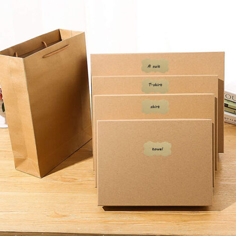 Étiquettes kraft naturelles 300pcs - Autocollants pour enveloppes, décoration de mariage, étiquettes cadeaux et loisirs créatifs (1/5)