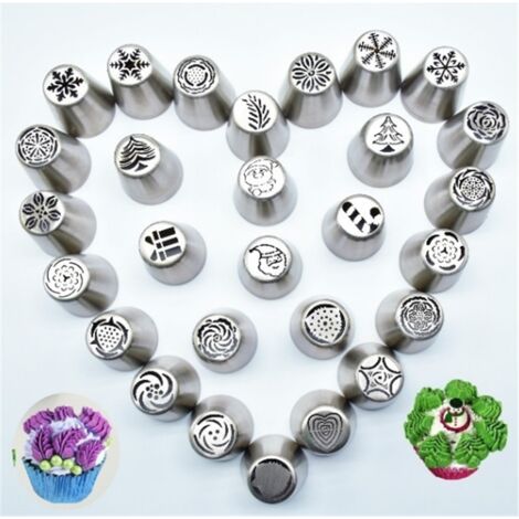 Embout de Noël en Acier Inoxydable pour Décoration de Gâteaux de Mariage et Pâtisserie (1/2)