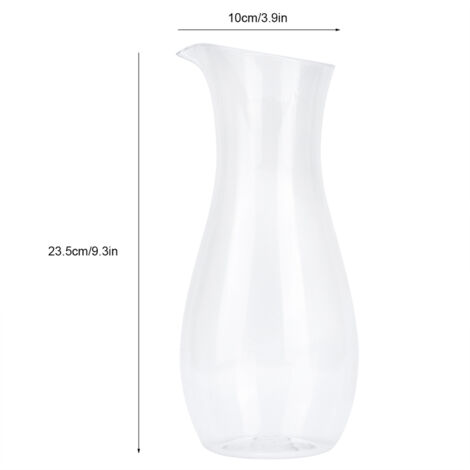 Carafe à Jus Transparente en Acrylique pour Boissons, Pichet d'Eau et Vin pour Maison et Bar (1/5)