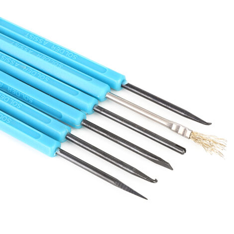 6 pièces Outil de Soudure Double Face pour Réparation et Nettoyage de Cartes Électroniques (1/5)